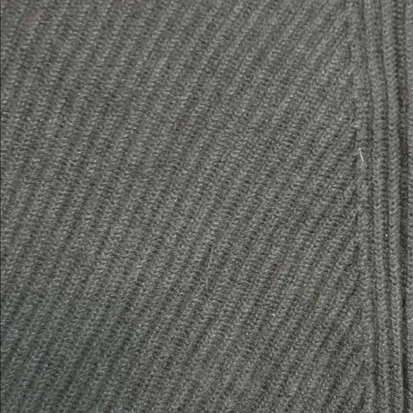 Babaton Wool & Linen Blend Dark Olive Green Ribbed Mock Neck Sweater Women’s M - Picture 5 of 11